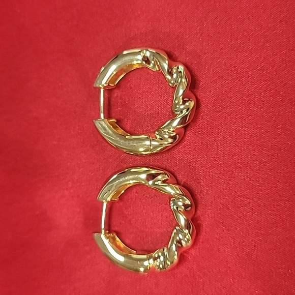 F+H DRILL BIT HOOP EARRINGS New